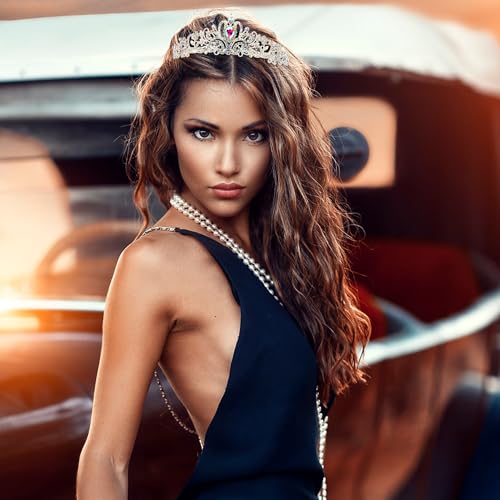 Birthday Queen Crown Tiara Set with Sash & Glasses
