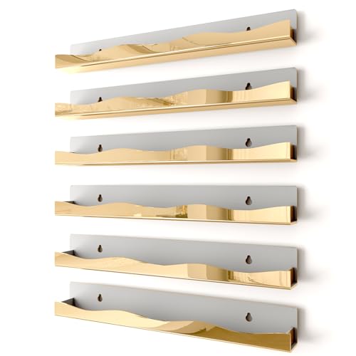YMVV 15" Gold Mirror Nail Polish Organizer Rack