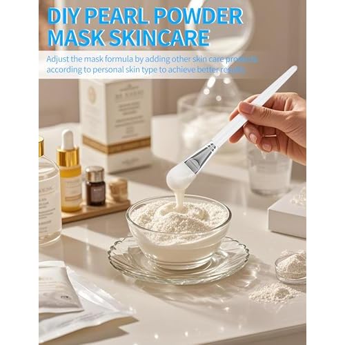 Erinde Freshwater Pearl Powder Organic, 100g 100% Natural Pearl Powder for DIY Face Mask Cream Serums Lotion, Deep Cleansing, Pore-Shrinking, Anti-Aging Facial Mask