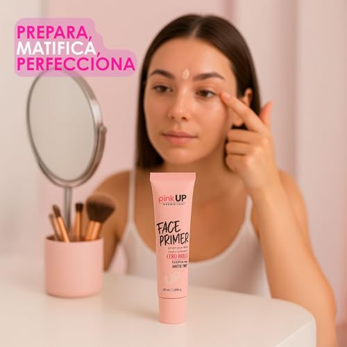 PINK UP Face Primer |Prepares skin for makeup | Matte finish with porcelain effect | Extends the duration of makeup | Minimizes enlarged pores | Mod PKF500
