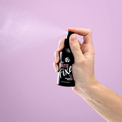 W7 The Fixer Duo - Makeup Setting Spray 2Pcs Set - Dewy & Matte Finishes For Fixing Professional Makeup
