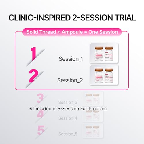 BEAUDIANI Sil Melt-In Hyaluronic Acid Serum & Ampoule Kit, 2 Session Intensive Hydration Program Korean Skincare Melt-In Hyaluronic Thread Serum