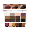 12 Colors Matte Shimmer Eyeshadow Palette with Mirror