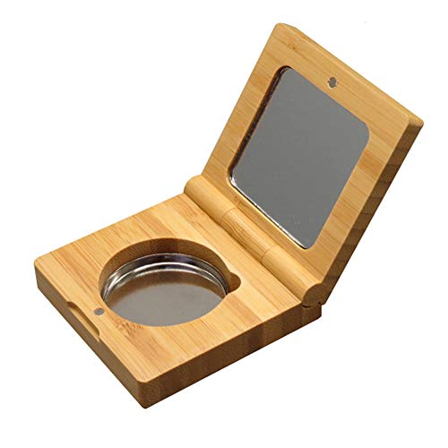 Bamboo Eyeshadow Palette Case with Mirror & Magnetic Pan