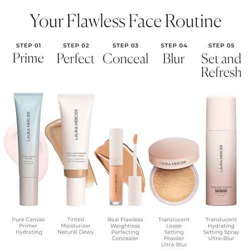 Laura Mercier Translucent Hydrating Setting Spray Ultra-Blur, Micro-Fine Blurring Face Mist, 24HR Shine Control, Natural Finish, Smudge & Transfer-Proof, Infused with Hyaluronic Acid + Niacinamide