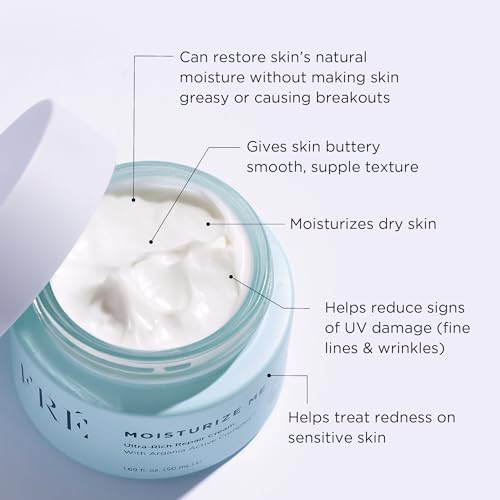 Ultra-Rich Repair Facial Cream, MOISTURIZE ME by Fre Skincare - Hydrating & Moisturizing Face Cream for Fine Lines & Wrinkles - Intense Hydration Skin Cream Face Moisturizer for Dry & Sensitive Skin