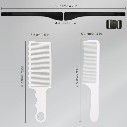 Men's Fade Haircut Guide Kit with Adjustable Silicone Band & Combs