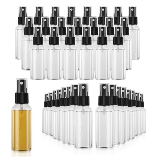 100PCS Small Spray Bottle, 2.7oz/80ml Travel Spray Bottle Clear Fine Mist Spray Bottles Plastic Empty Refillable Spray Bottles for Skin Care, Hair Care, Plant Care & Home Cleaning