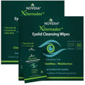 NOVEHA 2 Pack Eyelid & Lash Wipes - Individually Wrapped, Extra Strength Makeup Remover