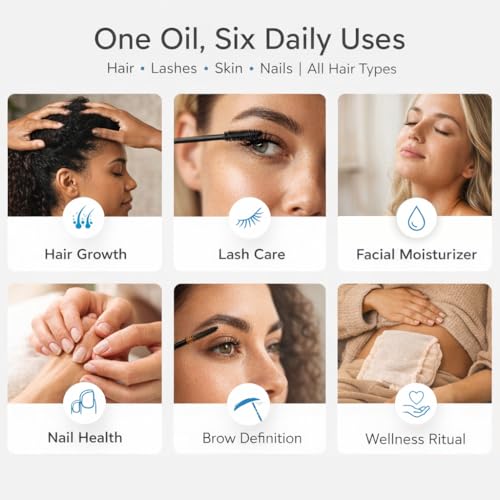 Organic Castor Oil 16oz - Cold-Pressed Hair Growth & Skin Care