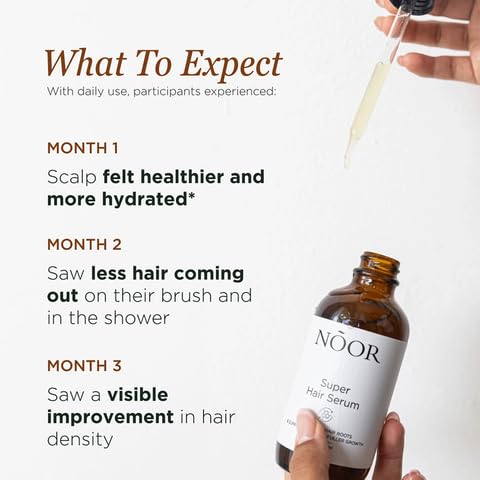 NOOR HAIR Growth Serum for Frizzy & Damaged Hair - Blocks Hair Loss