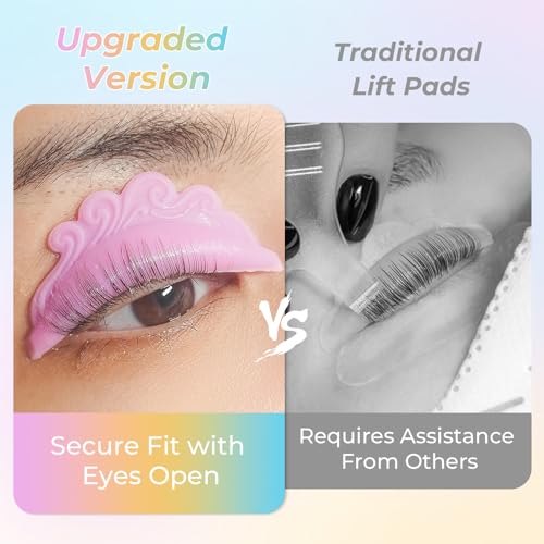 PERMANIA Lash Lift Pads Set - 6 Sizes, Eyes Open Design
