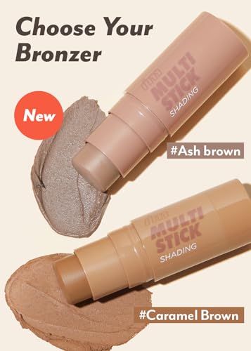 I'm Meme Ash Brown Bronzer for Face - I'm Multi-stick | Effortless Sun-kissed Warmth for Daily Use, Easy Blending Matte Finish, Shading 002 Cool Bronzer, 0.23 Oz