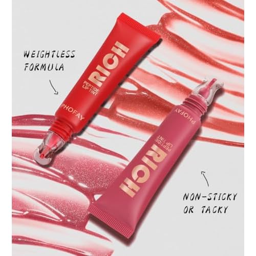 PHOFAY Shimmery Lip Gloss - Moisturizing, Vegan & Cruelty-Free, Smooth Application for Beginners, Long-Lasting Hydration & Silky Color (6COLORS)