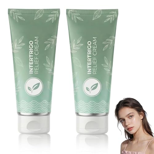 2026 New Intertrigo Cream, Professional Intertrigo Relief Cream, Skin Fold Care & Chafing Support Cream, Fast-Drying Non-Greasy Formula for Friction-Prone Areas (2Pcs)