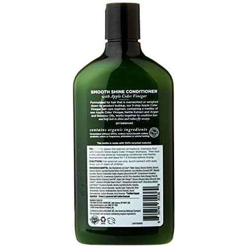Avalon Organics Conditioner Apl Cidr Smth, 11 fl oz