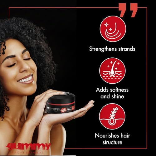 Gummy Ultra Hold Hair Styling Wax - Strong Control for Men & Women, 5.07 fl oz