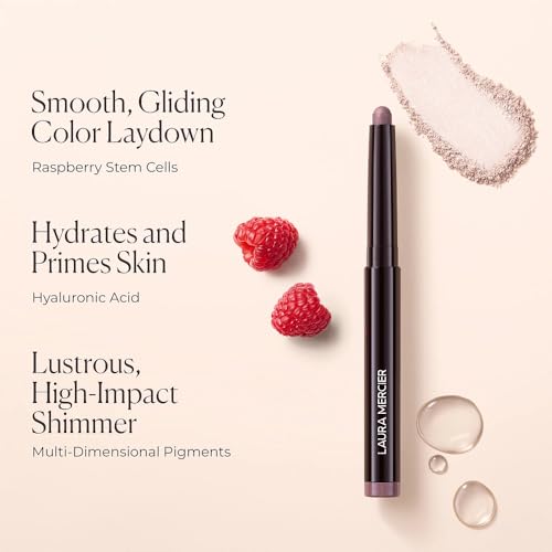Laura Mercier Caviar Stick Cream Eyeshadow: Shimmer and Matte Finishes, 24HR Wear, Long Lasting, Rich Color, Easily Blendable and Buildable, Waterproof, Hyaluronic Acid Infused