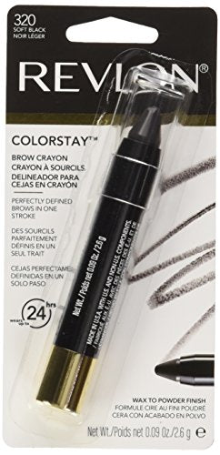 Revlon ColorStay Brow Crayon, Soft Black