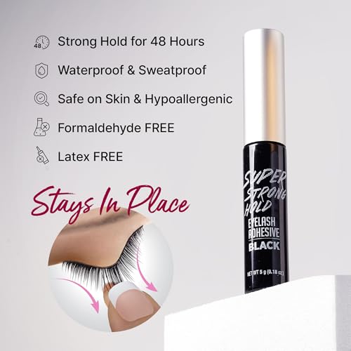 i-ENVY Super Strong Hold Eyelash Adhesive - Waterproof, Latex-Free, 3 Pack