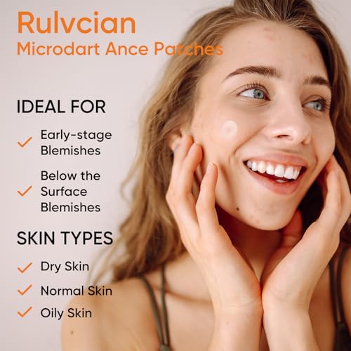 Microdart Acne Patches for Face(18 Counts) & Salicylic Acid Pimple Patches(36 Counts), Fast-Acting Zit Patches for Pimples & Blemishes, Target Early Stage & Deep Pimples
