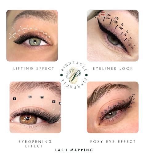 M curl 1200 Promade volume fans eyelash extension 8 sizes-in-1 round mixed box - 6D Premade fans 9-16mm, 0.07 - Pinneacle Lash Supply For Professional Lash Artists - Made in Vietnam (M curl)