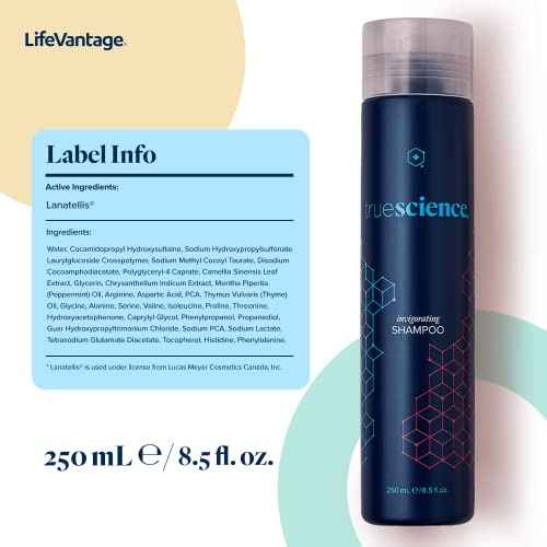 LifeVantage - Nourishing Hair Shampoo - Nrf2 Ingredients, Oil Complex, Peppermint Oil, Green Tea and Coconut Oil - 250ml