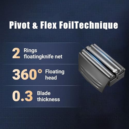 Shaver Replacment Heads Compatible with Remington SPF-300 Replacement Screen and Cutter for Foil Shavers F4900, F5800, F7800 Shavers
