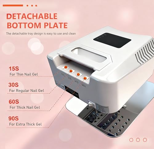 Cordless LED UV Nail Lamp with 5200mAh Battery, Portable Gel Nail Dryer