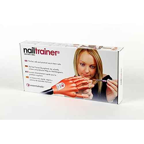 Nail Trainer¢ç Practice Hand INCLUDES 6 Hour On-Line Competition Level Nail Art Tuition By A Champion Nail Artist, Nail Extensions, Nail Art Manicure Training Hand &100 Practice Nails