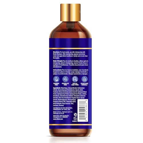 Difeel Biotin Hair Growth Conditioner for Thin Hair - Sulfate & Paraben Free, 12 oz