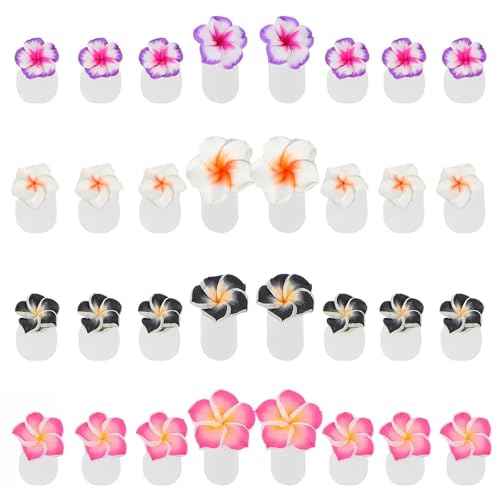 32 Pieces Toe Separators Silicone Flower Toe Separators for Pedicure Colorful Toe Stretcher Nail Polish Art Tools Pedicure Spacers Tools for Nail Salon Toes Dividers (A)