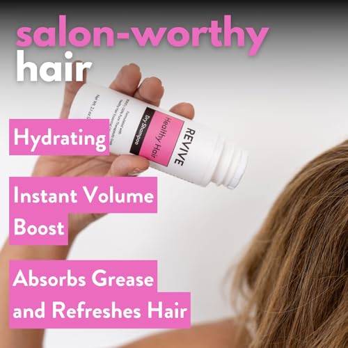 REVIVE Essential Oils Healthy Hair Dry Shampoo Powder | Absorbs Excess Oil Without Visible Residue | Rosemary Scented (2 oz)
