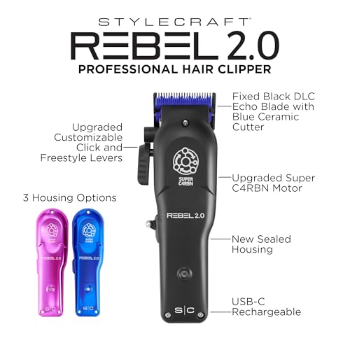 Stylecraft Rebel 2.0 Hair Clipper - USB-C Cordless