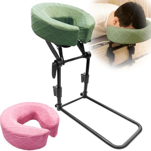 Adjustable Massage Headrest for Bed – Memory Foam Face Cradle
