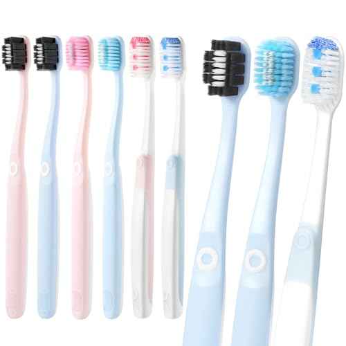 Soft Toothbrushes for Morning Freshness & Night Cleanliness -10000+ Soft Bristle Toothbrush for Sensitive Gums|Medium Toothbrushes for Deep Plaque Removal, Daily Clean & Weekly Brightening