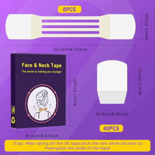 Invisible Neck Lift Tapes for Sagging Skin & Wrinkles (48Pcs)
