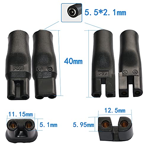 Power Cord 5V Replacement Charger USB adapter is suitable for a variety of electric hairdressers, shavers, purifiers, table lamps and others 5521 adapter hq8505 A00390 charging line