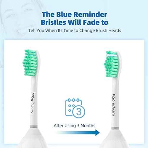 Replacement Toothbrush Heads(6 Pack) Compatible with Philips Sonicare E-Series Essence CleanCare Elite Advance hx7022/66 Xtreme Brush Refill hx7001