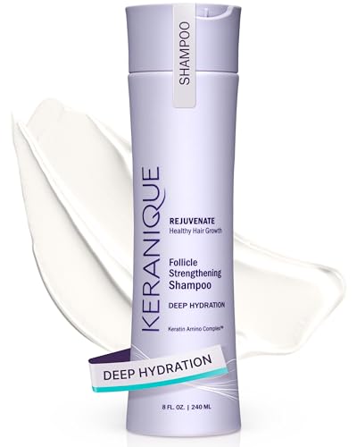 Keranique Deep Hydration Shampoo 8 Fl Oz for Thinning Hair, Sulfate-Free, Biotin & Keratin