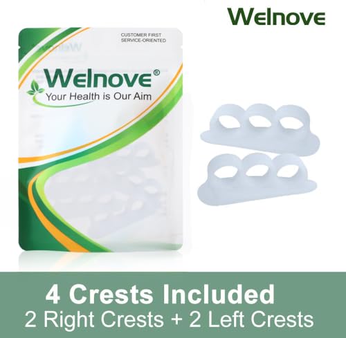 Welnove Hammer Toe Pads - 4 Pcs Gel Toe Support Cushions