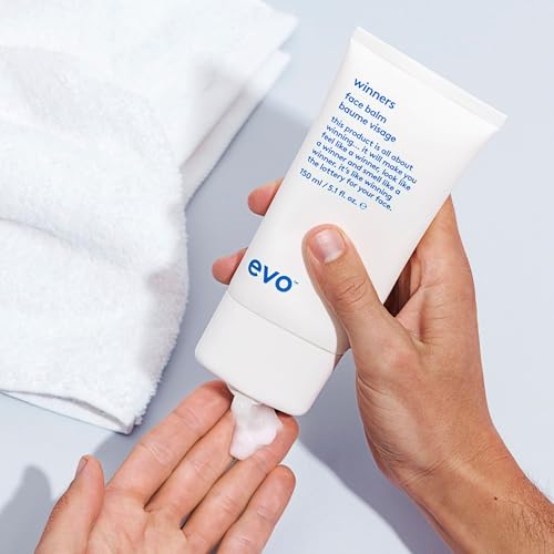 EVO Winners Face Balm, Oil-Free Moisturizer for All Skin Types - Soothes, Hydrates & Reduces After Shave Burn - 5.07 fl oz