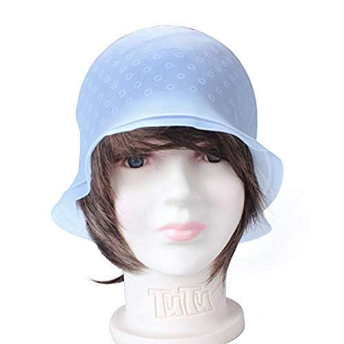 Professional Reusable Hair Coloring Highlighting Cap with Hook