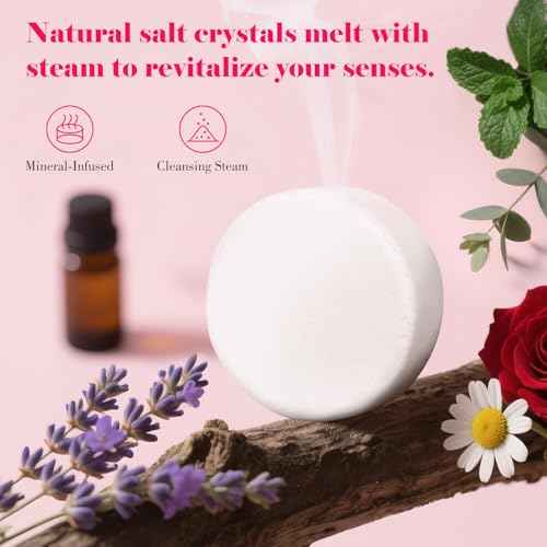 W&E Choice Shower Steamers Aromatherapy 21 Pack- Shower Bombs with Natural Essential Oils for Daily Relaxation & Stress Relief, Birthday/Christmas Gifts for Women, Mom, Wife