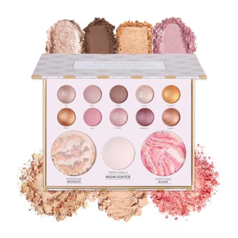 13-in-1 Baked Makeup Palette with Eyeshadow, Blush, Bronzer & Highlighter