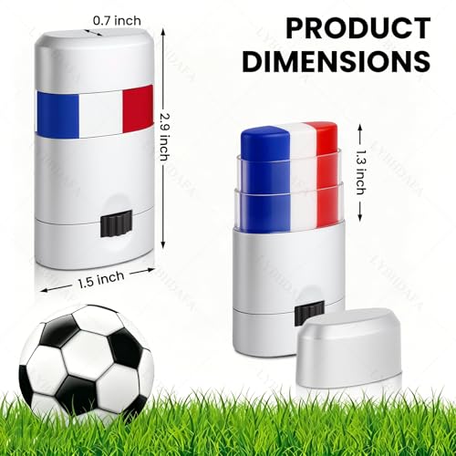 4PCS Red White Blue Face Paint Stick for USA Events