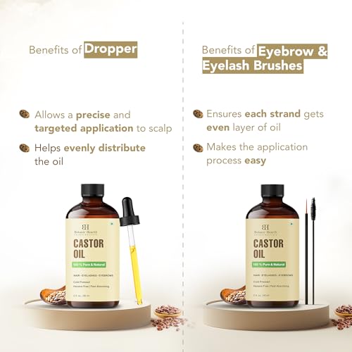 Botanic Hearth Castor Oil 2 oz | 100% Pure & Cold Pressed