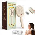 Rechargeable Air Cushion Hair Brush with Spray & Self-Cleaning - Detangling & Frizz Control