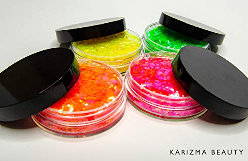 KARIZMA Neon Nights Chunky Face Glitter Set - 4x10g