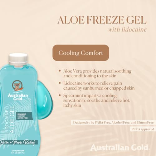 Australian Gold Aloe Freeze Gel with Lidocaine, 8 fl oz